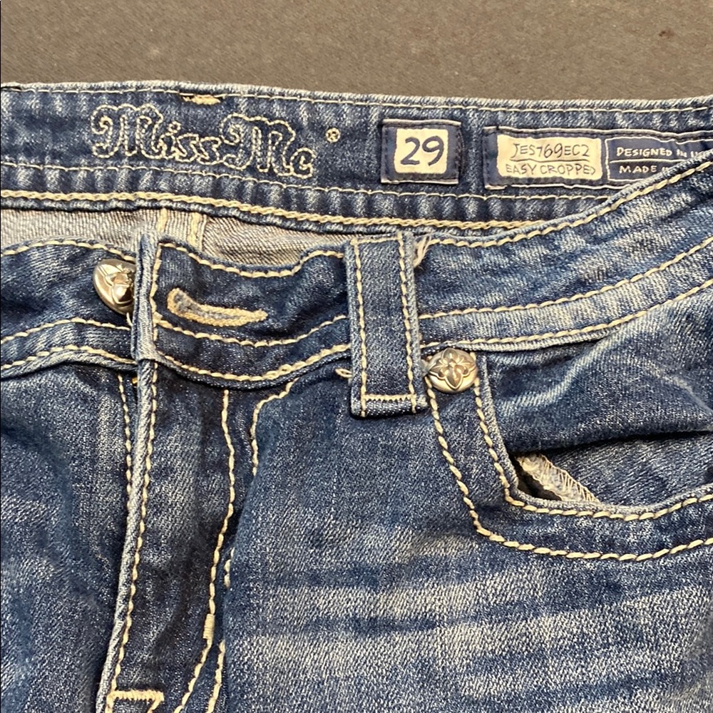 Miss Me Blue Ankle & Cropped Jeans